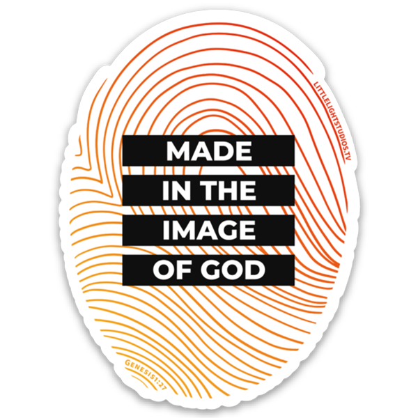 Made in the image of God Sticker